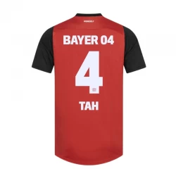 Bayer 04 Leverkusen Tah #4 Fodboldtrøjer 2024-25 Hjemmebanetrøje Mænd